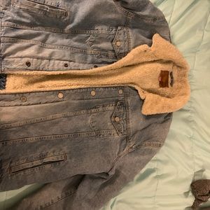 Sherpa lined blue Jean jacket